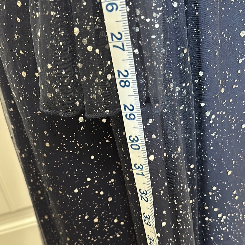 SHEIN Navy Blue Sparkle Long Sleeve Dress - Picture 8 of 15